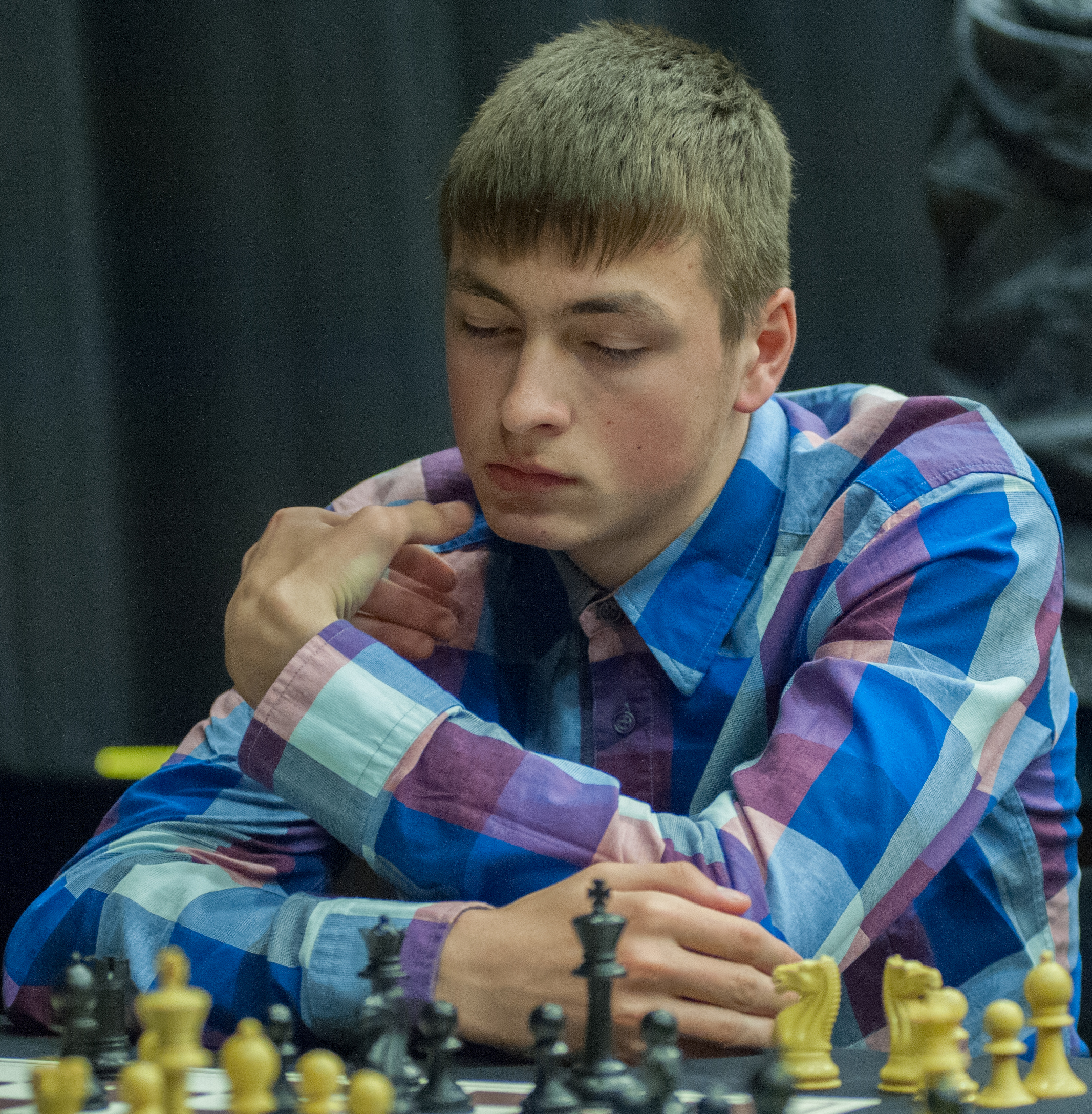 Marcus Harvey at the 2013 King's Place Rapidplay, courtesy of John Upham Photography