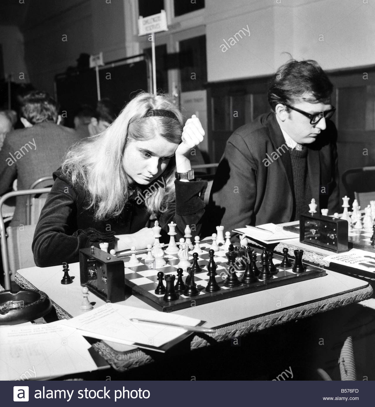 The Annual International Chess Championship opened today at Hasting. Dinah "Dobson," "23," of Northwood Middlesex. December 1969