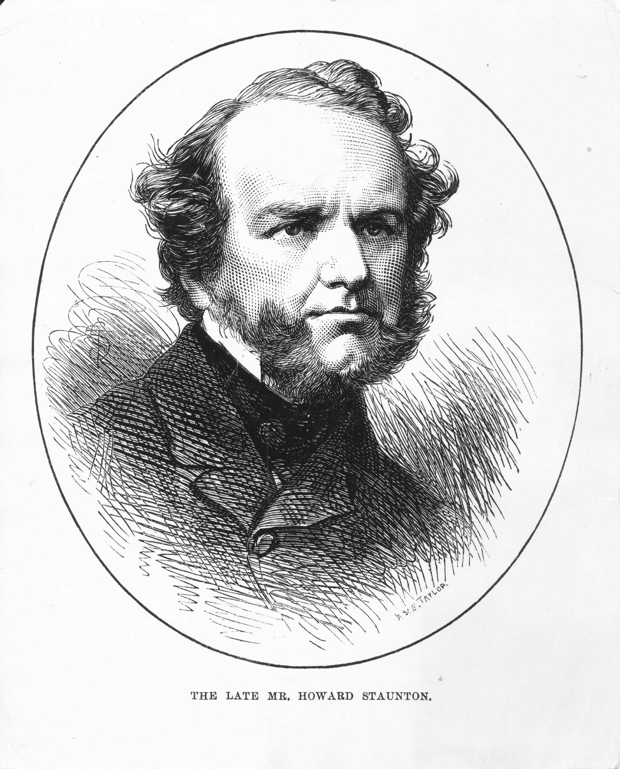 Howard Staunton, engraving by PME Taylor