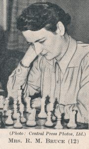 WIM Rowena Bruce (15-v-1919 24-ix-1999). Source : The Anglo-Soviet Radio Chess Match.