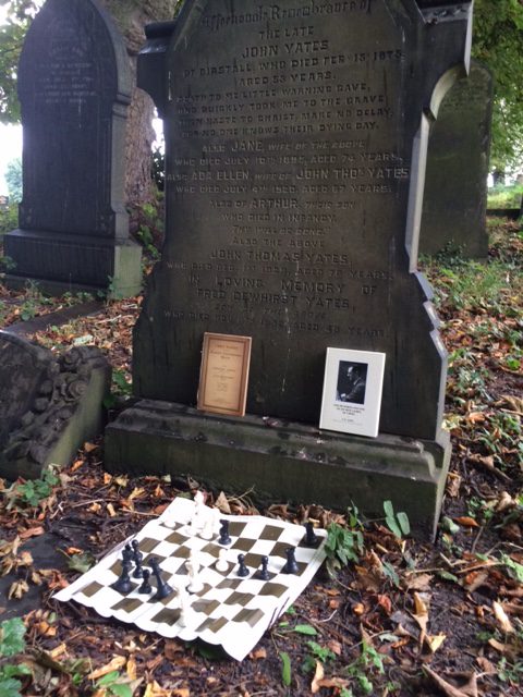 The Gravestone of FD Yates, courtesy of Matthew Sadler