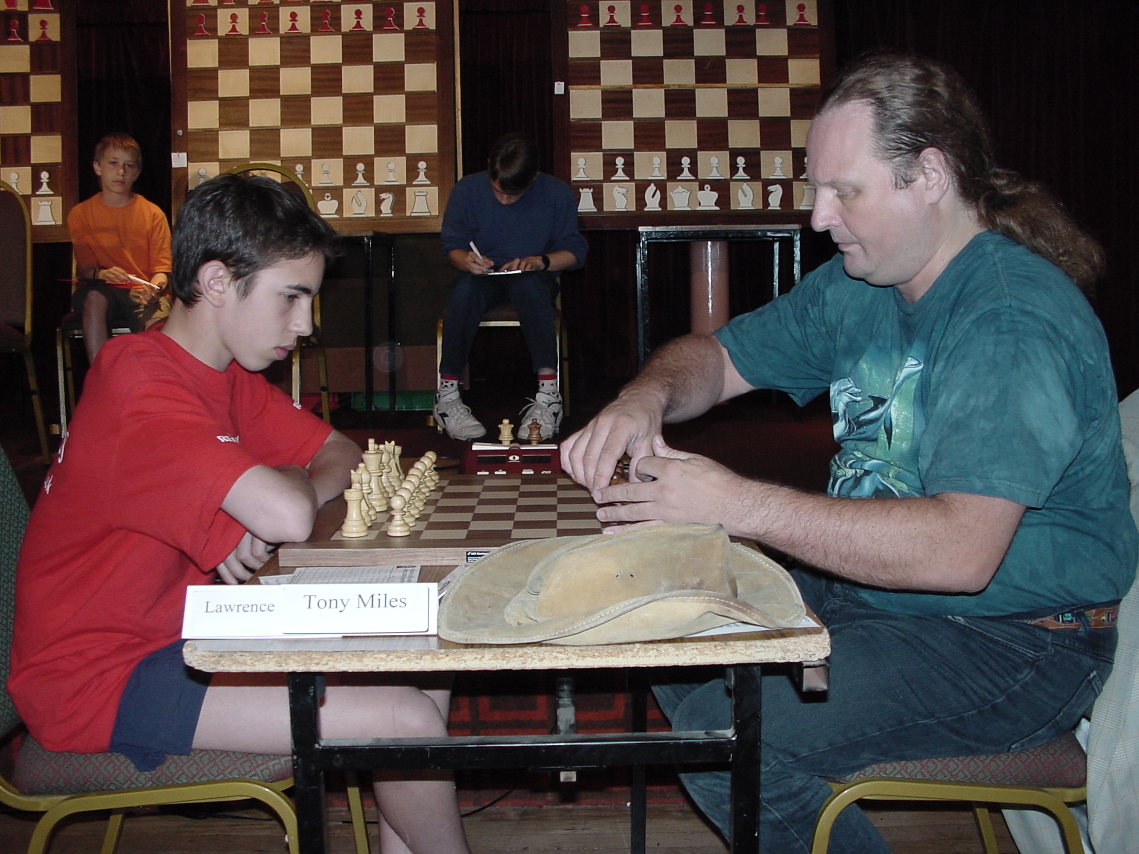 Lawrence Trent plays Tony Miles in 2001 at the British Championships in Scarborough