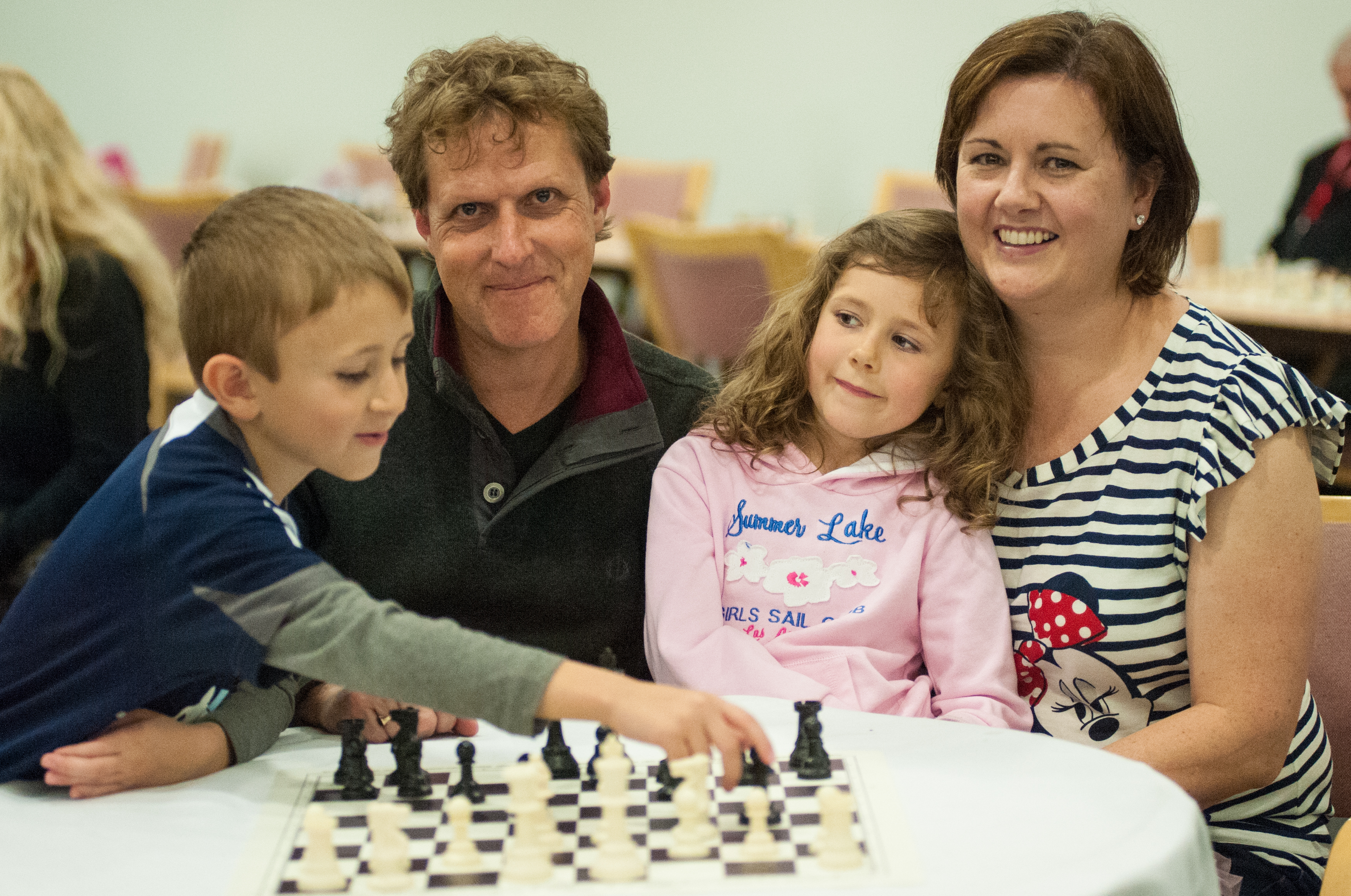 Gary Lane & family at the London Chess Classic, courtesy of John Upham Photography