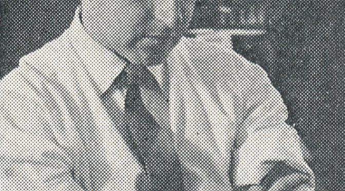 Peter Clarke at the 1963 Ilford Whitsun Congress. Source : British Chess Magazine, Volume LXXXIII, Number 7 (July), page 194