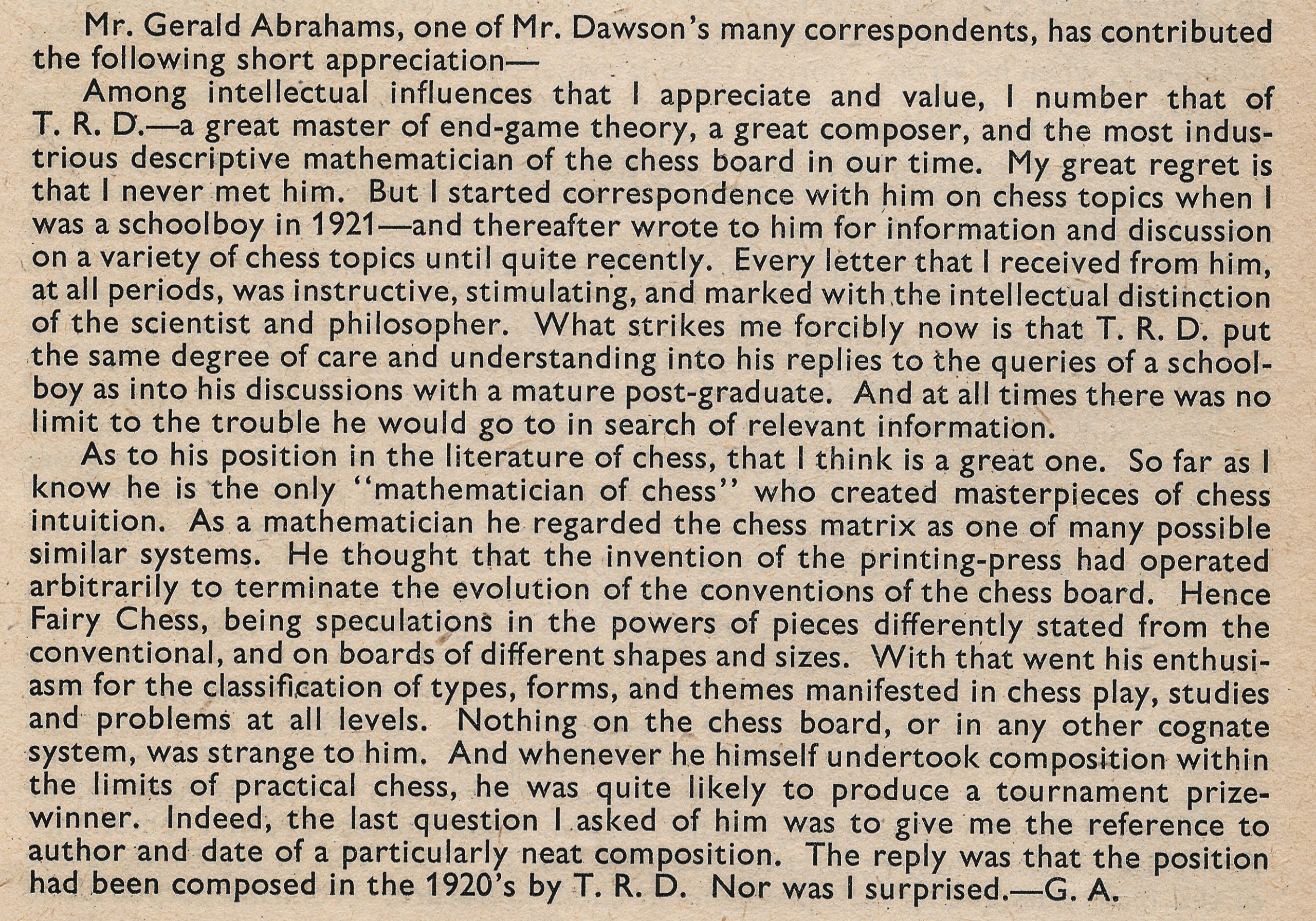 British Chess Magazine, Volume LXXII (72, 1952), Number 4 (April) pp. 107 - 108