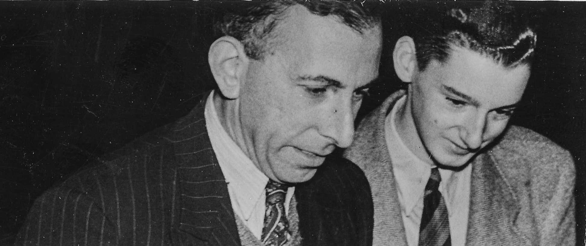 Harry Golombek and Gordon Crown in around 1946-47.