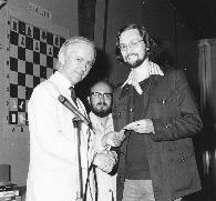 IM Craig Pritchett (right) with Leonard Barden and Stewart Reuben
