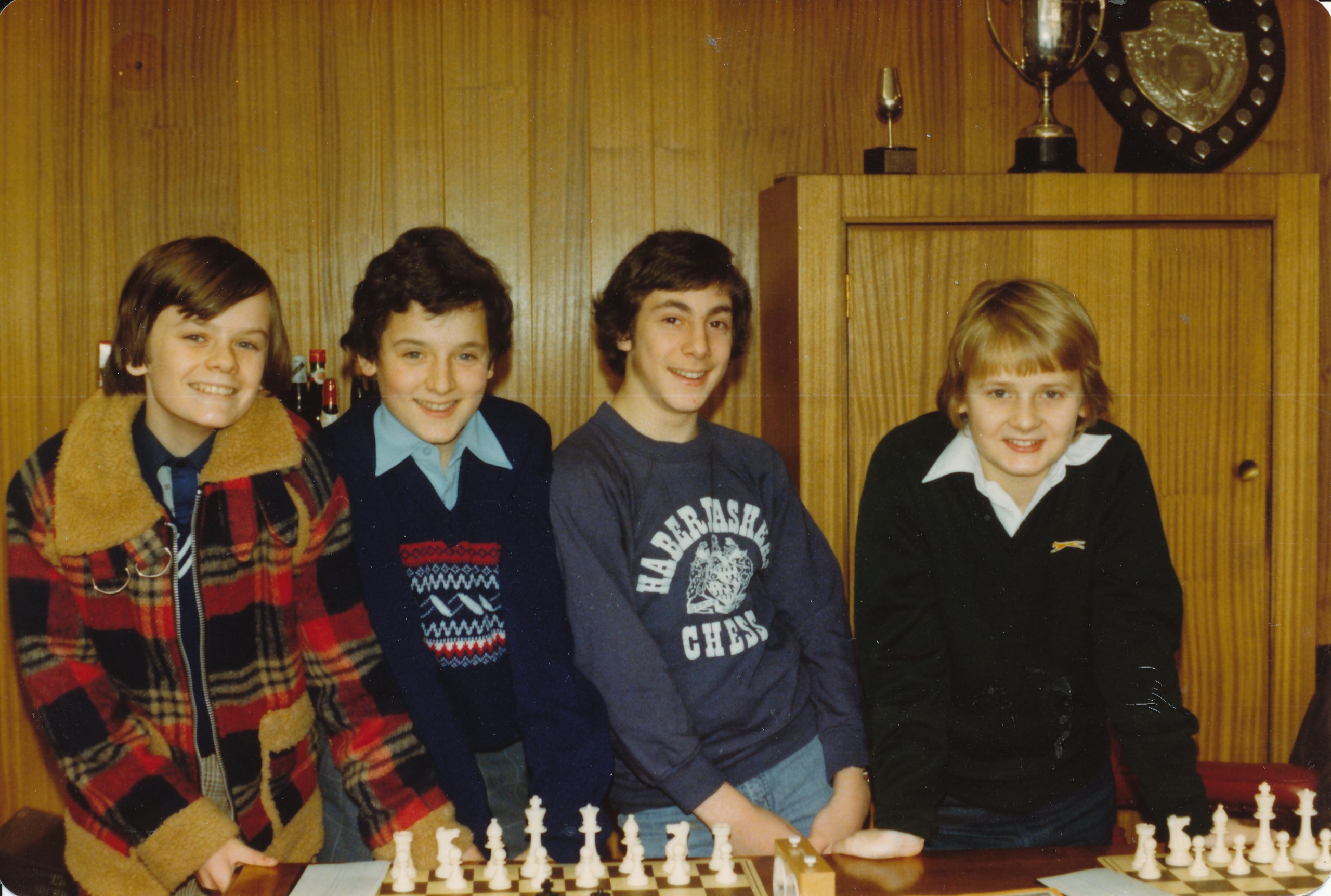 Stuart Conquest (far left) at Paul Buswell's house