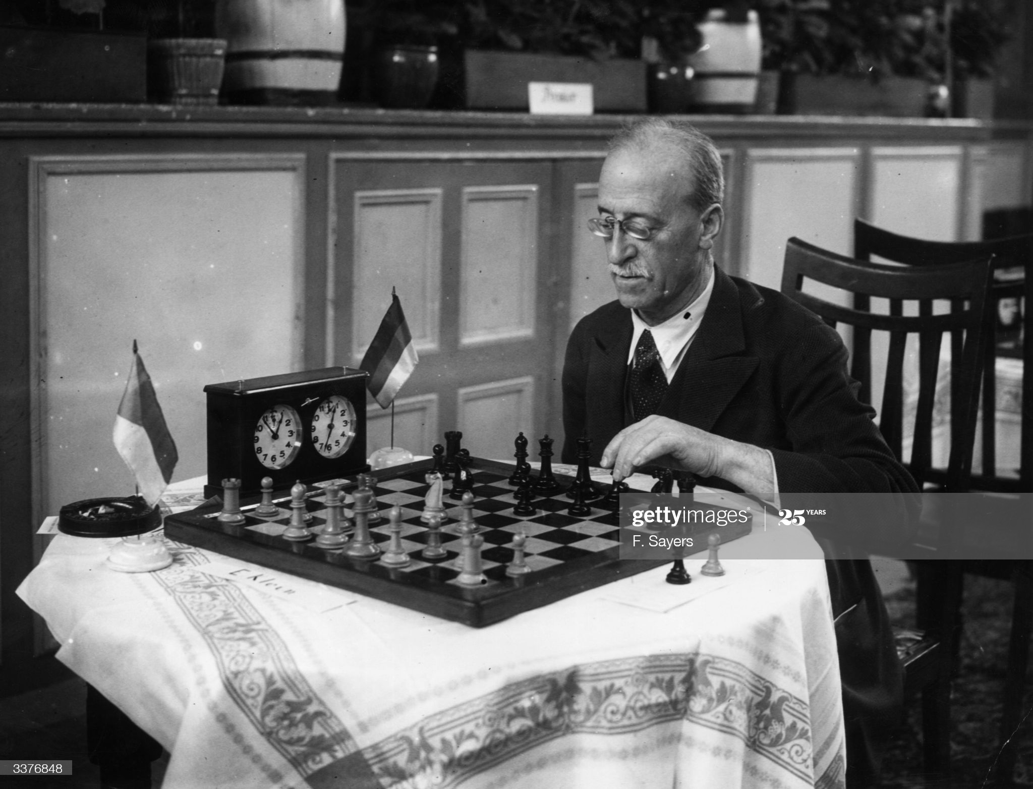 José Raúl Capablanca giving a 30 board simul in Berlin, June 1929