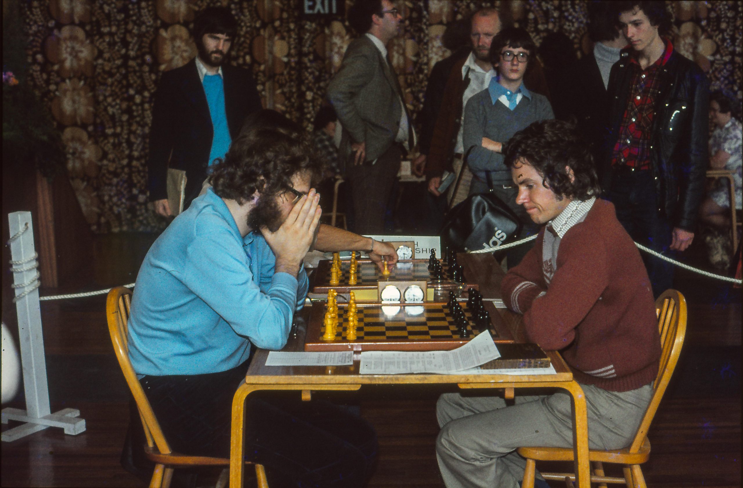 IM Jonathan Speelman vs IM Simon Webb at the 1978 British Championships in Ayr, Courtesy of John Upham