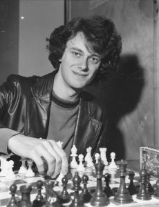 "John DM Nunn Britain' Number 2 chess grandmaster and winner of the Benedictine International Chess Championship Tournament in Manchester pictured during the Benedictine Tournament. September 15th , 1980. Photograph by John C Madden"