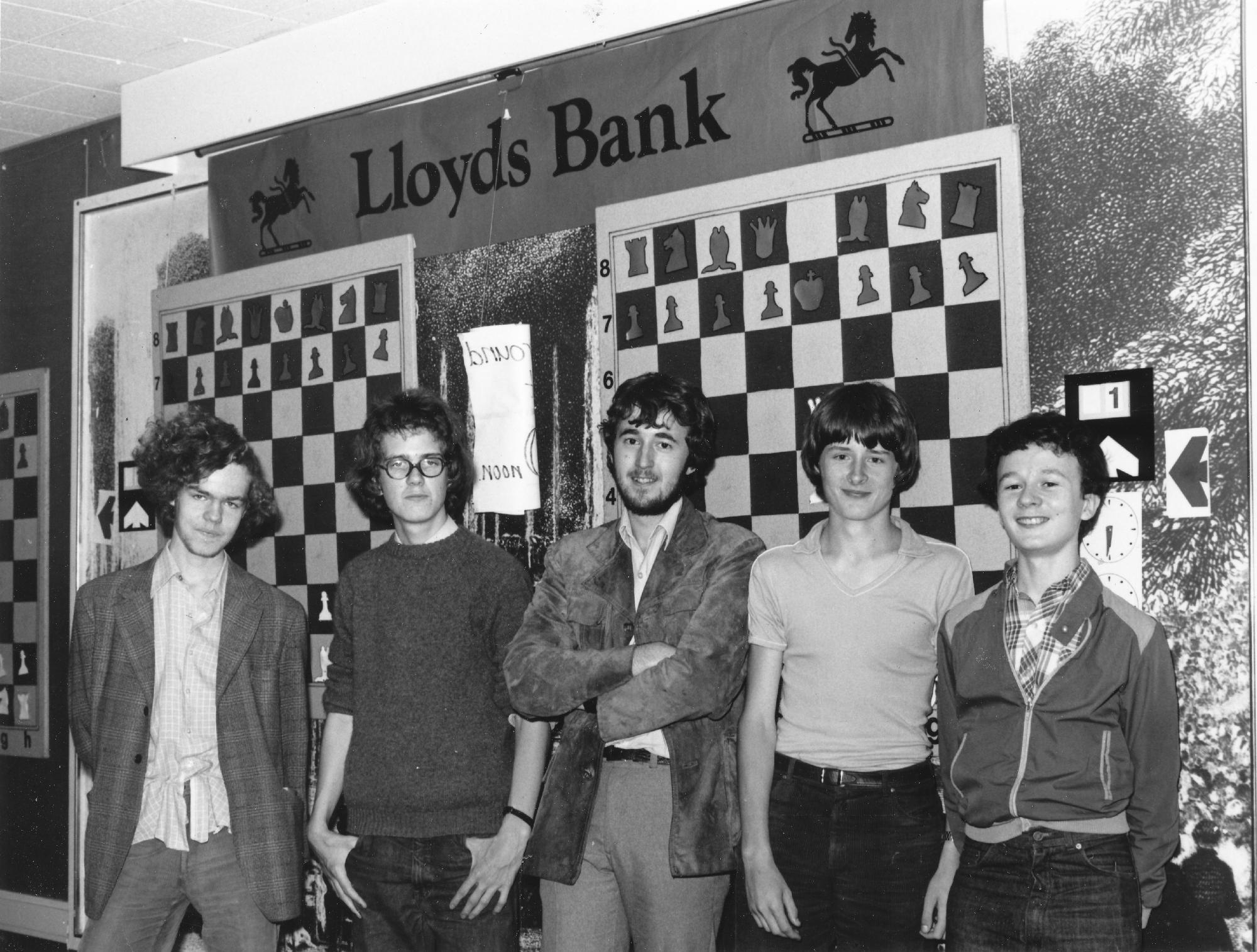 Nigel Davies (centre) at a Lloyds Bank event