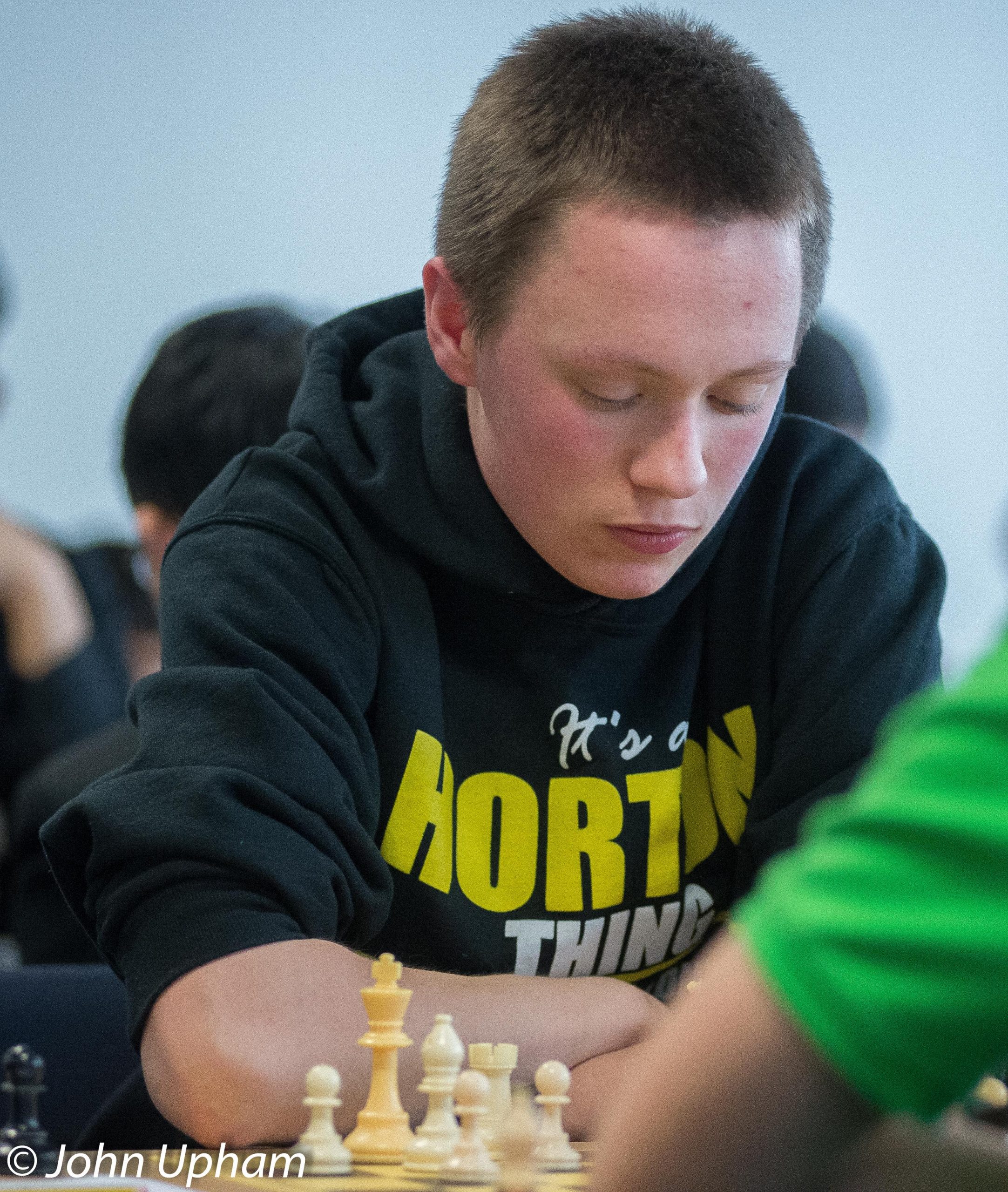 Reigning FIDE world chess champion Magnus Carlsen (right), defends his  title against US challenger Fabiano Caruana, during the first game of the  FIDE World Chess Championship at The College, Southampton Row in