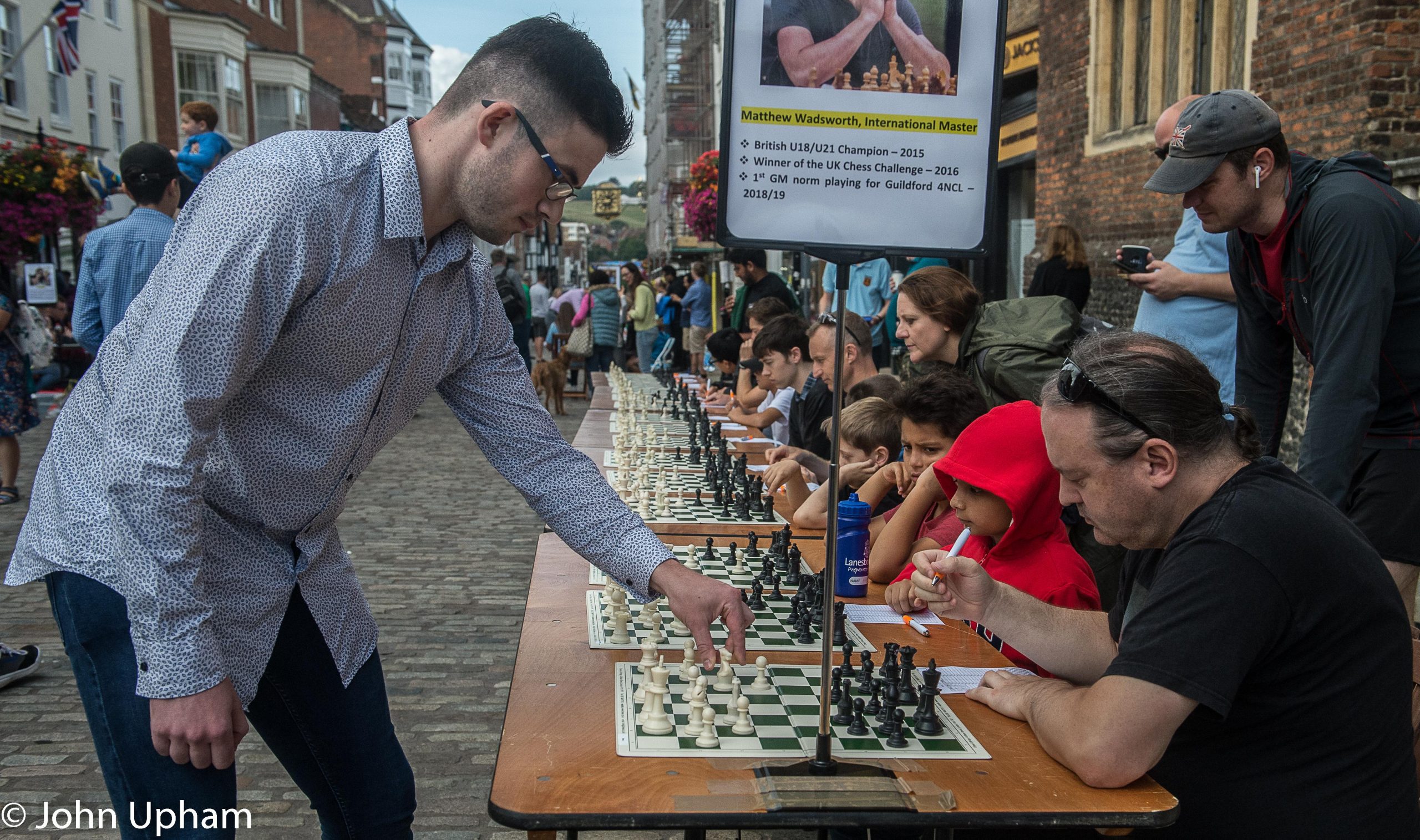IM Matthew Wadsworth at the Guildford Chess Club 125th Anniversary event on September 11th, 2021. Courtesy of John Upham Photography