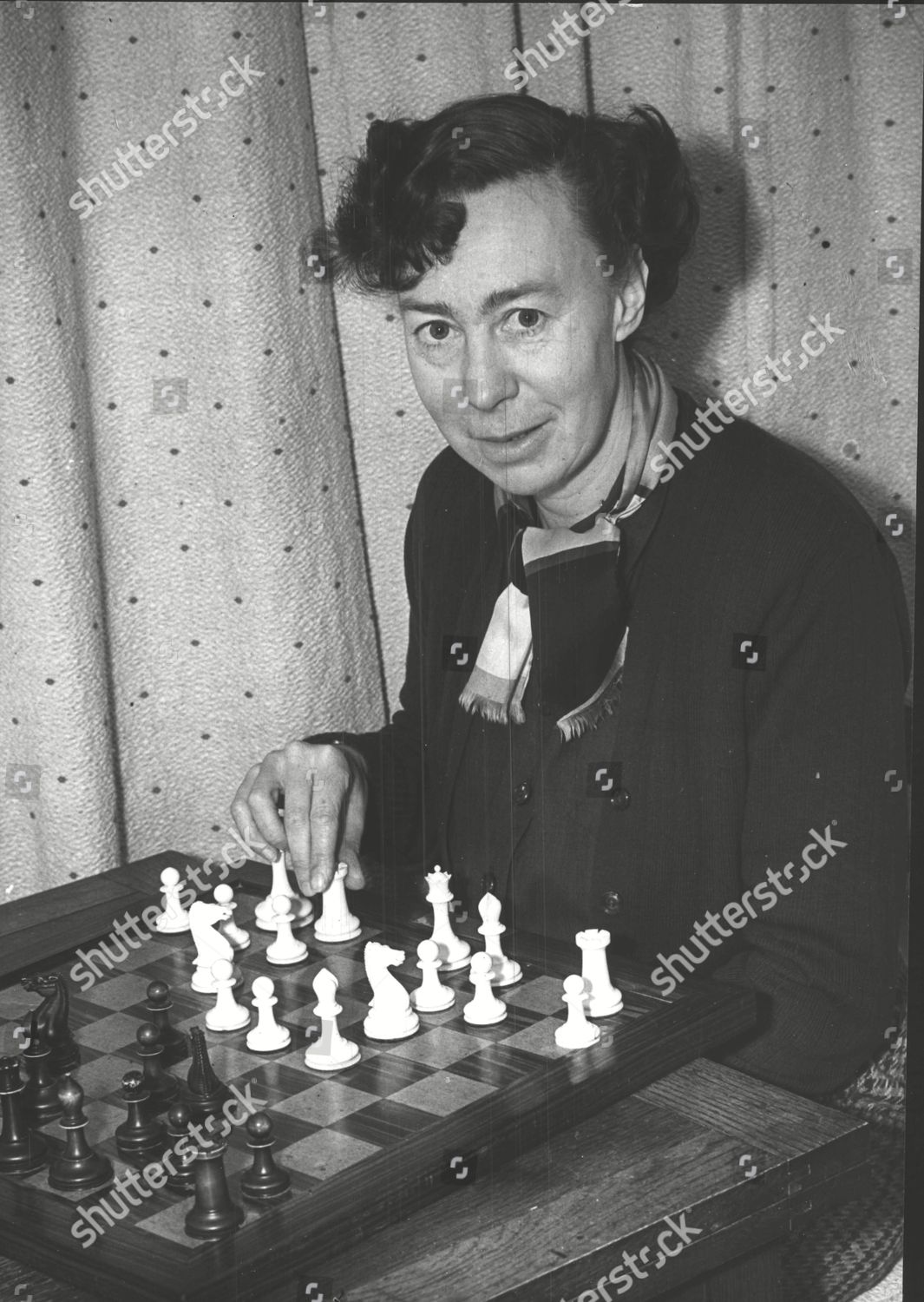 Mandatory Credit: Photo by ANL/Shutterstock (4745287a) Miss Eileen Tranmer 43-year-old British Women's Chess Champion. Box 556. Miss Eileen Tranmer 43-year-old British Women's Chess Champion. Box 556.