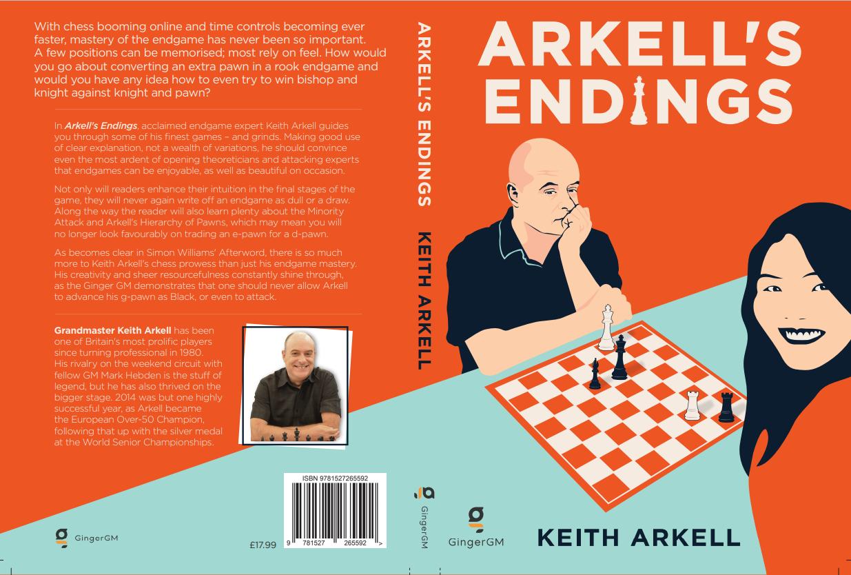 Arkell's Endings, Keith Arkell, GingerGM, 2020, ISBN-10 : 1527265595