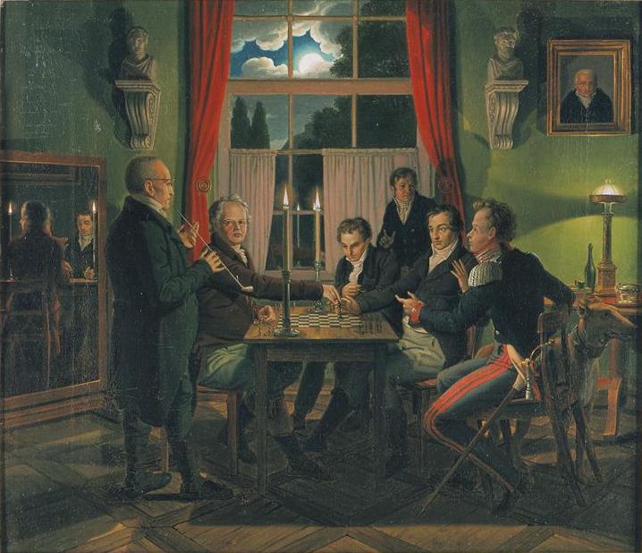 HUMMEL Johann Erdmann (1769 – 1852) Die Schachpartie. 1818