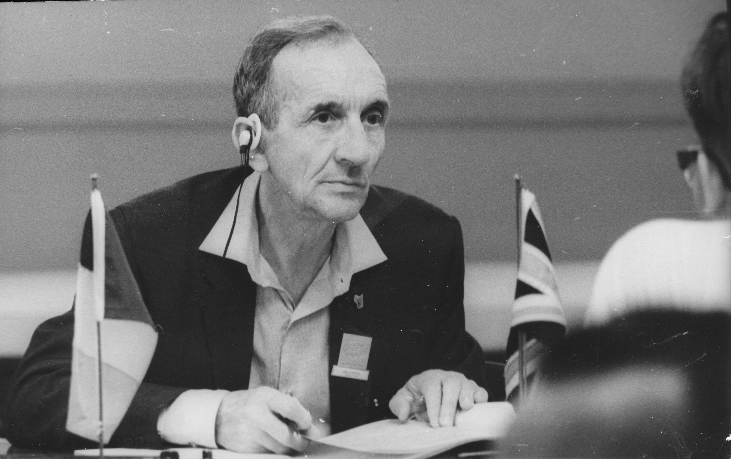 Brian Reilly at a FIDE Congress (possibly Nice 1974?)