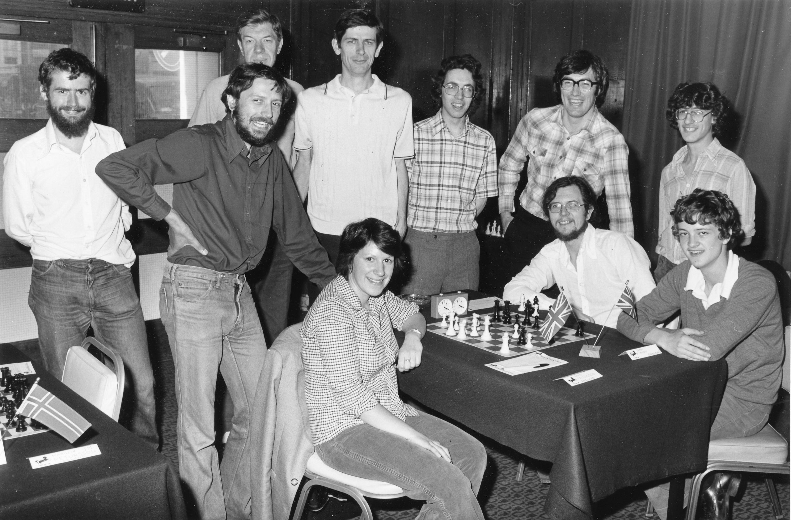 Paul Littlewood and friends during the 1978 Lloyds Bank Masters