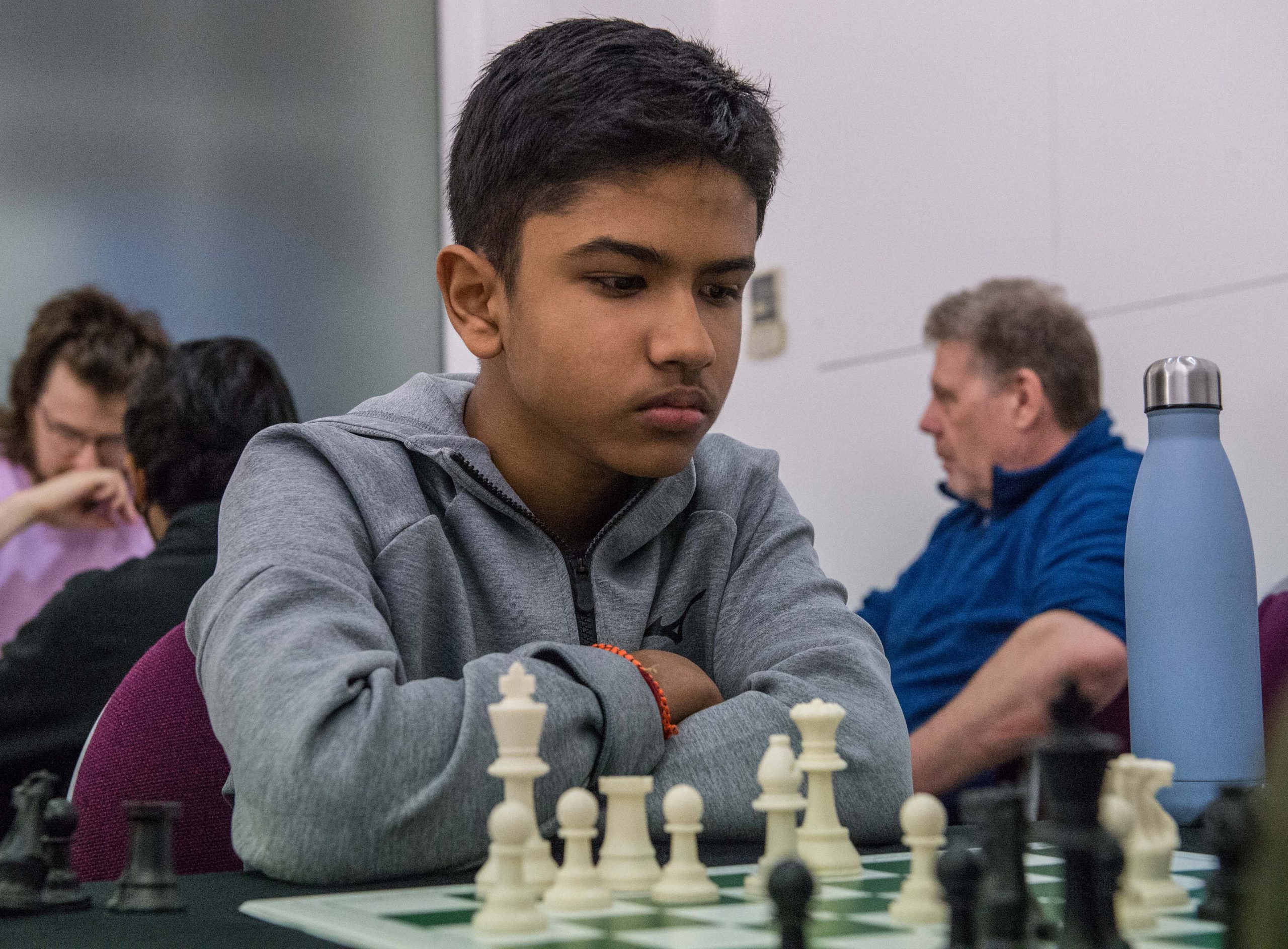 FM Shreyas Royal at the London Chess Classic, 2021 courtesy of John Upham Photography