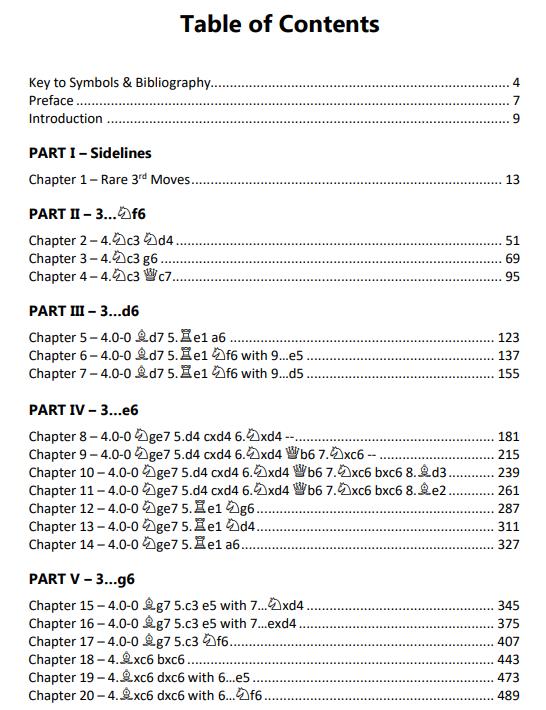 Table of Contents for The Modernized Anti-Sicilians - Volume 1: Rossolimo Variation, Ravi Haria, Thinker's Publishing, 2021, SBN-13 : 978-9464201055