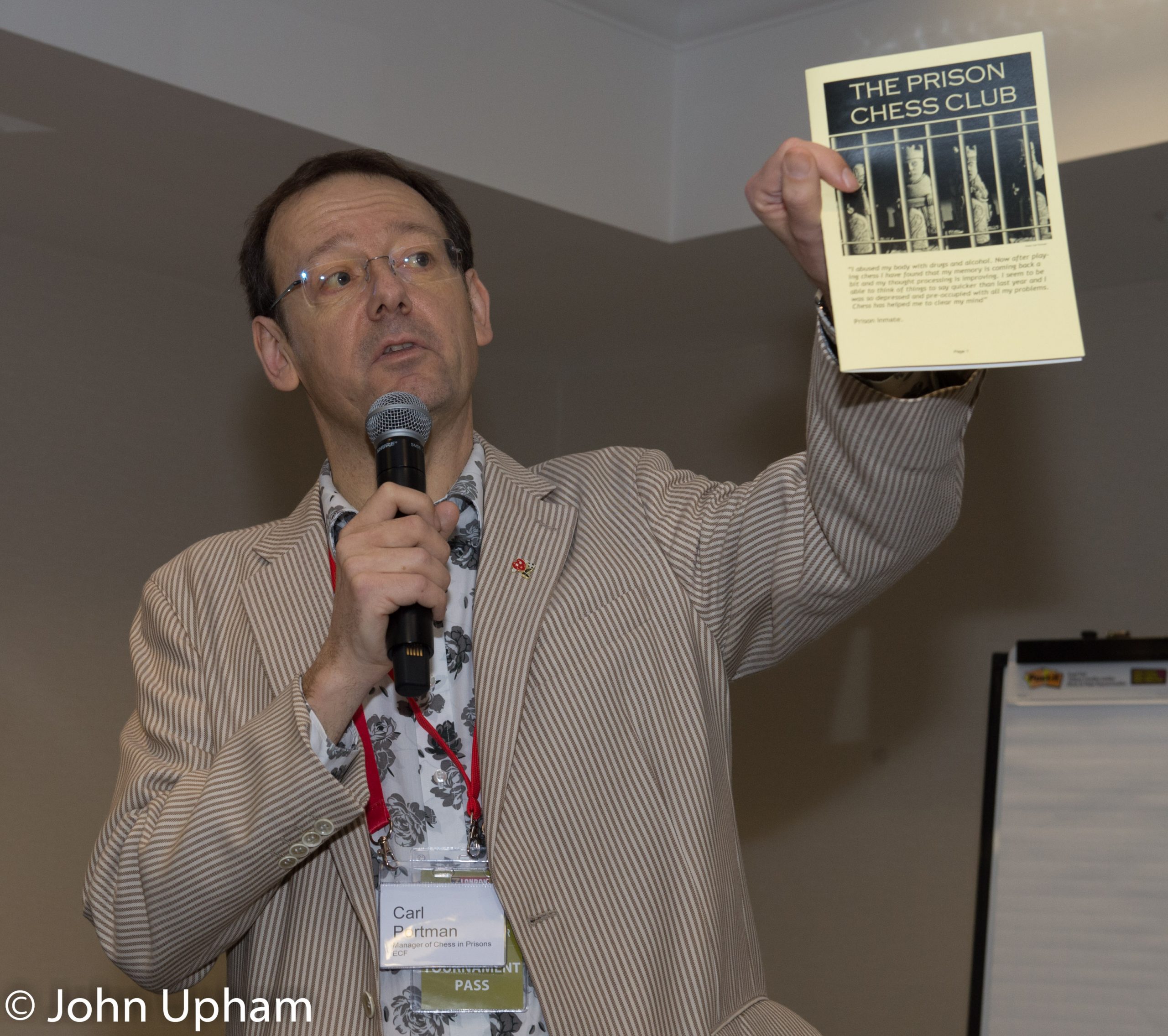Carl Portman, Chess in Prisons, Engish Chess Federation, The beneficial impact of chess on prisoners, London Chess Conference 2015, Day One, Courtesy of John Upham Photography