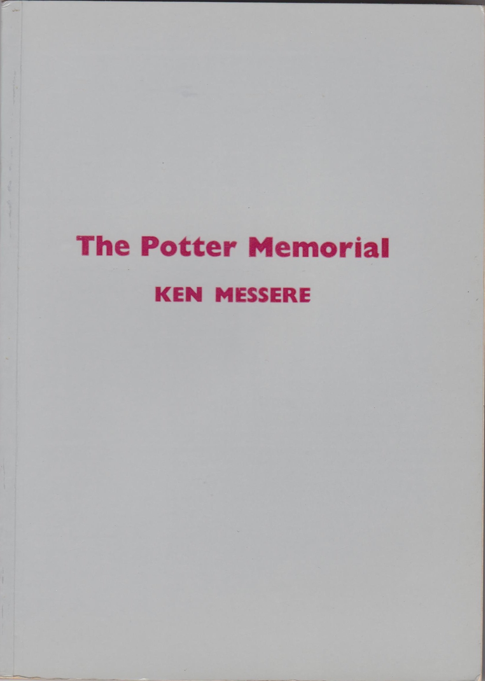 The Potter Memorial, Ken Messere, CHESS (Sutton Coldfield), 1975