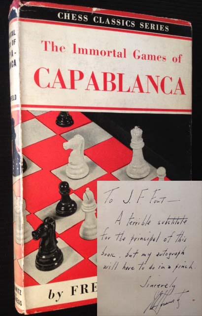 Alekhine' s present to Capablanca for his 50th birthday their