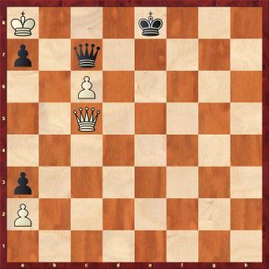 Rusz 2022 Queen Triangulation Position after 5.Qc5