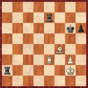 Reshevsky-Fischer, Los Angeles match (11) Position after 52...Ra2+