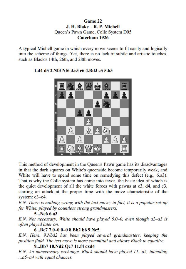 Excerpt of Game 22