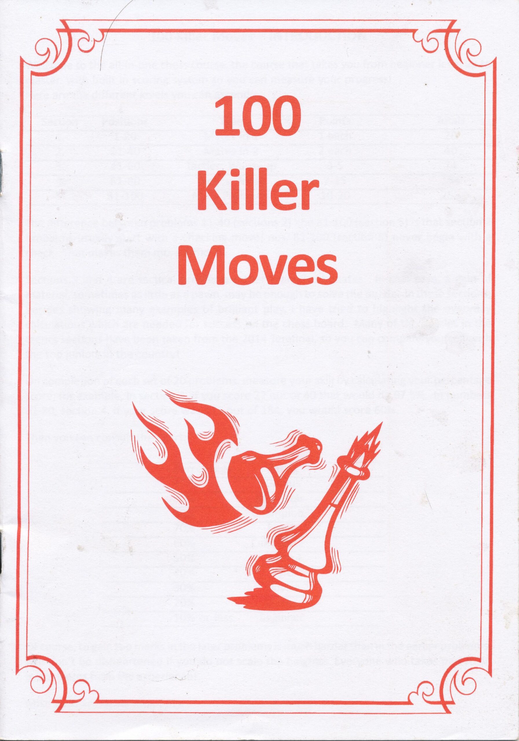 100 KIller Moves, Michael Basman, Audio Chess, November 2014, £1.95