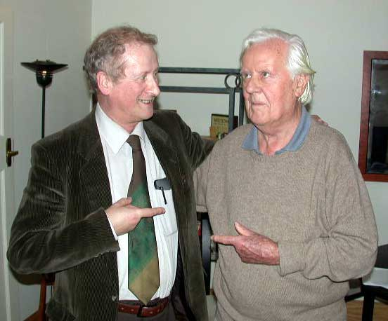 David Parlett (lhs) & David Brine Pritchard (rhs) in 2005. Editors of Games & Puzzles magazine